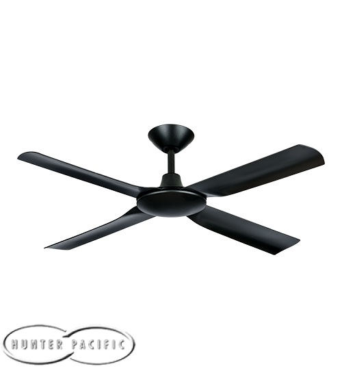 Hunter Pacific Next Creation 52" DC Motor Ceiling Fan with 6 Speed Remote - Black